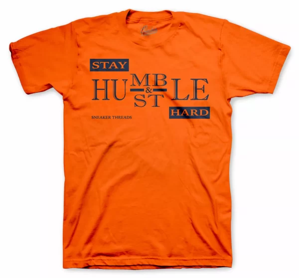 Shirt Match Foamposite Rugged Orange Foam Shoes Tee - Stay Humble Tee Jezsport.com