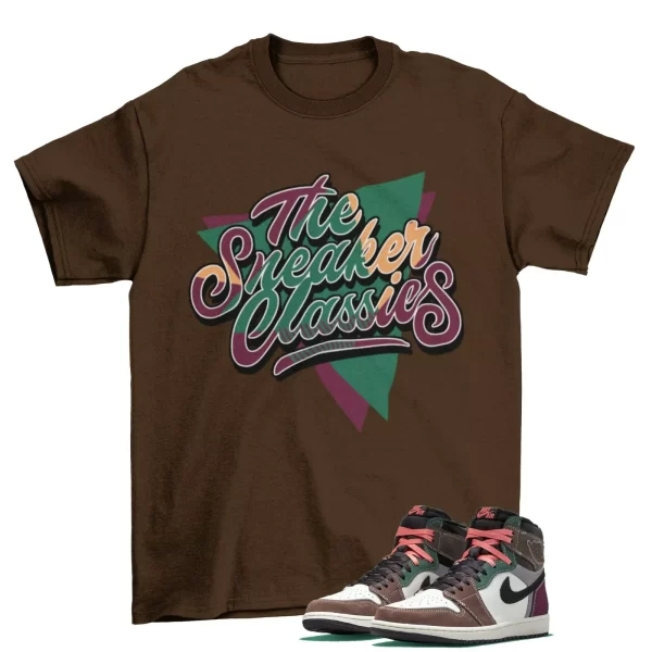 Classic Sneaker Shirt to Match Jordan 1 Retro High OG Hand Crafted DH3097-001 Jezsport.com