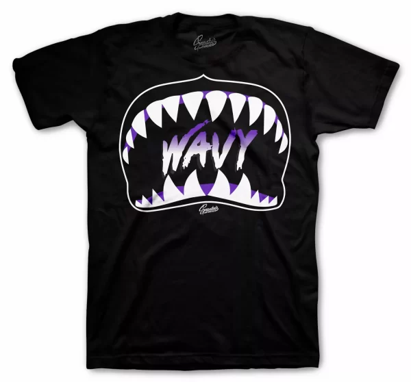 Shirt Match Jordan 12 Dark Concord Shoes Tee - Wavy Tee Jezsport.com