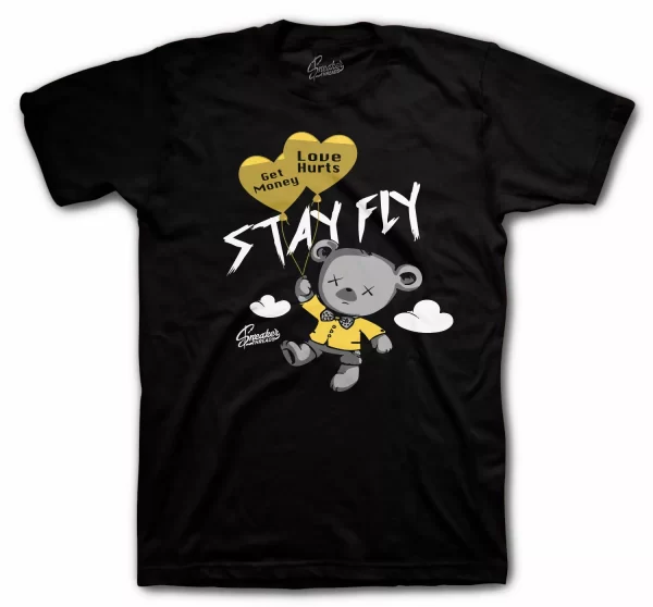 Shirt Match Jordan 1 Black Gold Shoes Metallic Gold Patent - Money Over Love Tee Jezsport.com