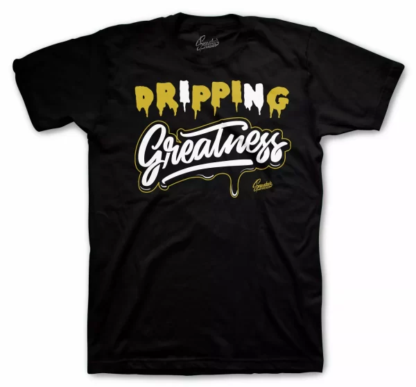 Shirt Match Jordan 1 Black Gold Shoes Metallic Gold Patent - Drip Greatness Tee Jezsport.com