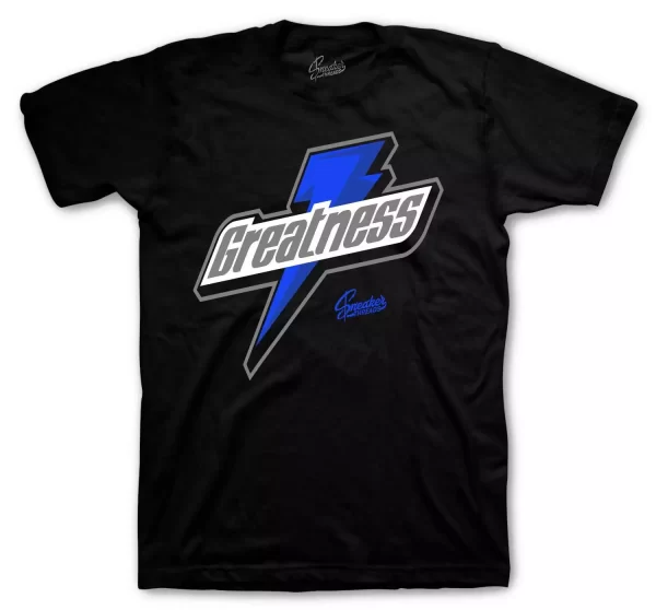 Shirt To Match Jordan 13 Black Hyper Royal - Greatness Shirt Jezsport.com