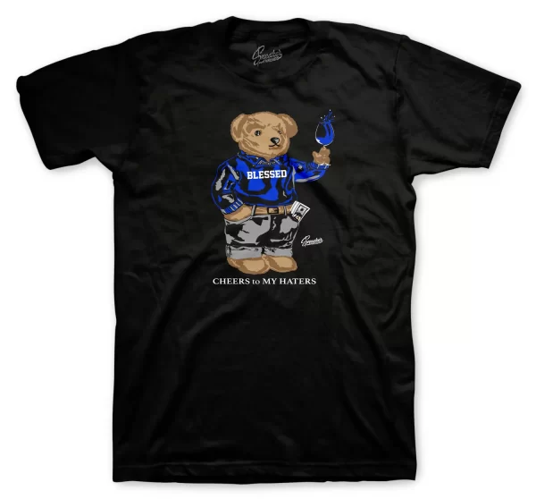 Shirt To Match Jordan 13 Black Hyper Royal - Cheers Bear Shirt Jezsport.com