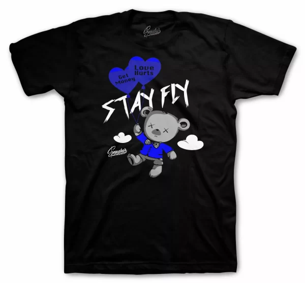 Shirt To Match Jordan 13 Black Hyper Royal - Money Over Love Shirt Jezsport.com