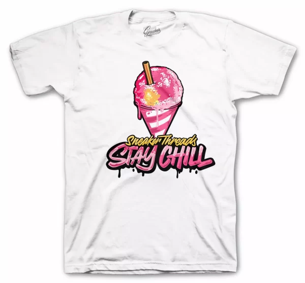 Shirt Match Jordan 12 Ice Cream Arctic Punch Pink Shoes - Stay Chill Tee Jezsport.com