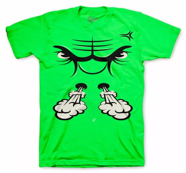 Shirt Match Jordan 6 Electric Green Shoes - Raging Face Tee Jezsport.com