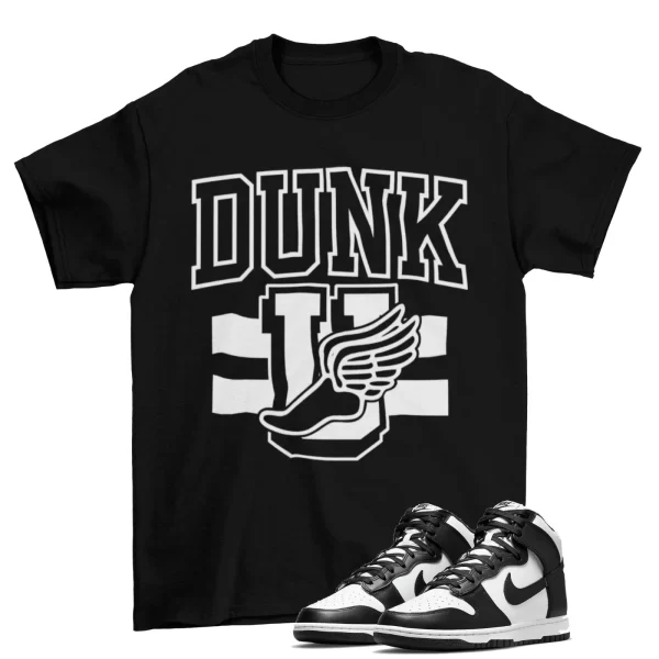 Dunk University Shirt to Match Dunk High Panda DD1399-105 Black Jezsport.com