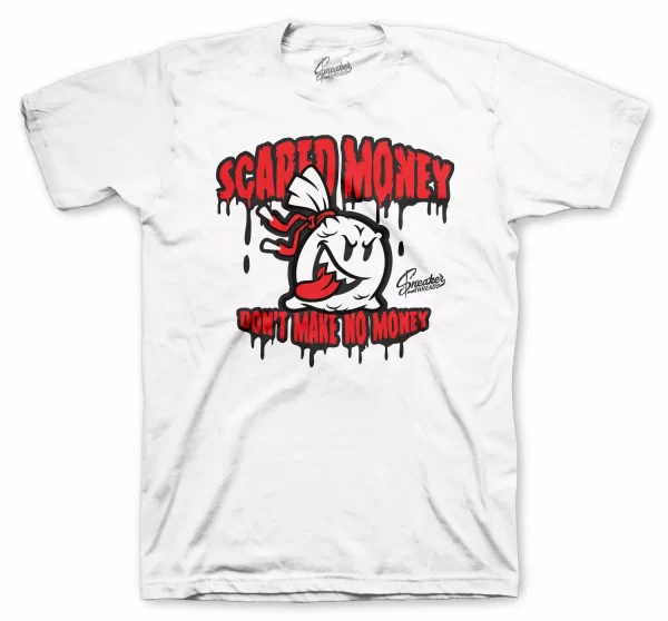 Shirt To Match Jordan 12 Twist Red Metallic Tan - Scared Money Shirt Jezsport.com