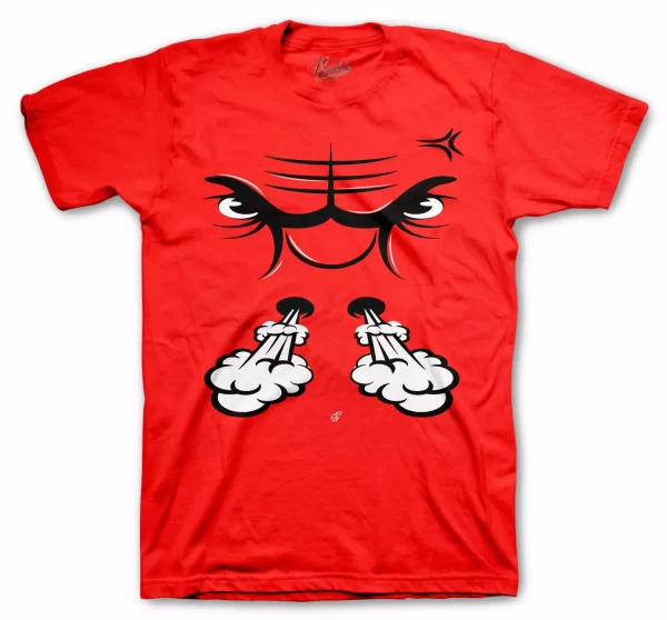 Shirt To Match Jordan 12 Twist Red Metallic Tan - Raging Face Shirt Jezsport.com