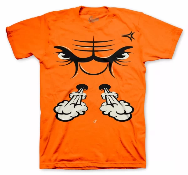 Shirt Match Jordan 5 Orange Blaze Shattered Backboard Shoes - Raging Face Tee Jezsport.com