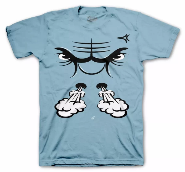 Shirt To Match Jordan Retro 5 Bluebird - Raging Face Tee Jezsport.com