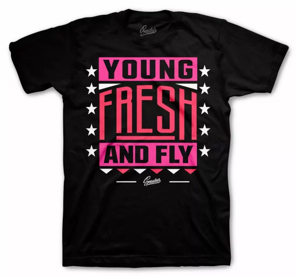 Shirt To Match Jordan 14 Shocking Pink Shoes Pink Blast - Young Fresh Tee Jezsport.com