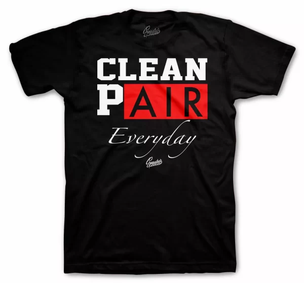 Sneaker Shirt To Match Jordan 4 Red Thunder - Clean Pair Tee Jezsport.com