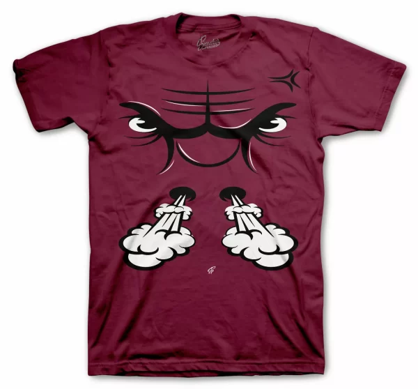 Shirt To Match Jordan 1 Bordeaux Retro 1 Shoes - Raging Face Tee Jezsport.com