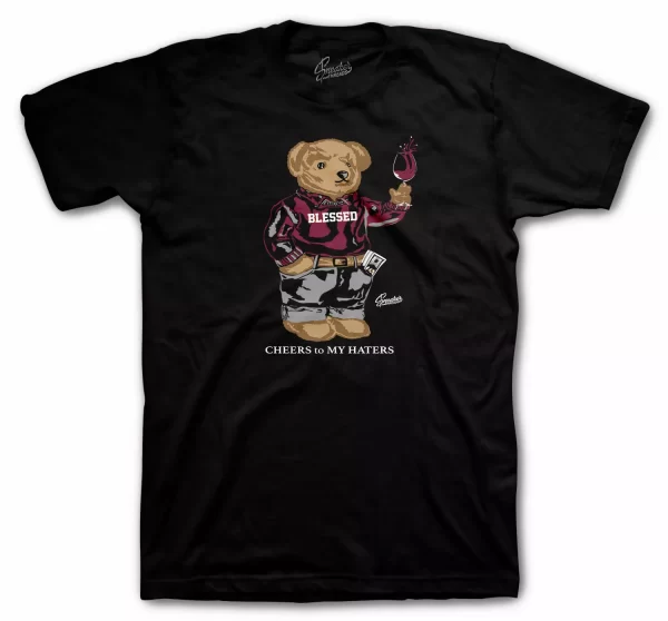 Shirt To Match Jordan 1 Bordeaux Retro 1 Shoes - Cheers Bear Tee Jezsport.com