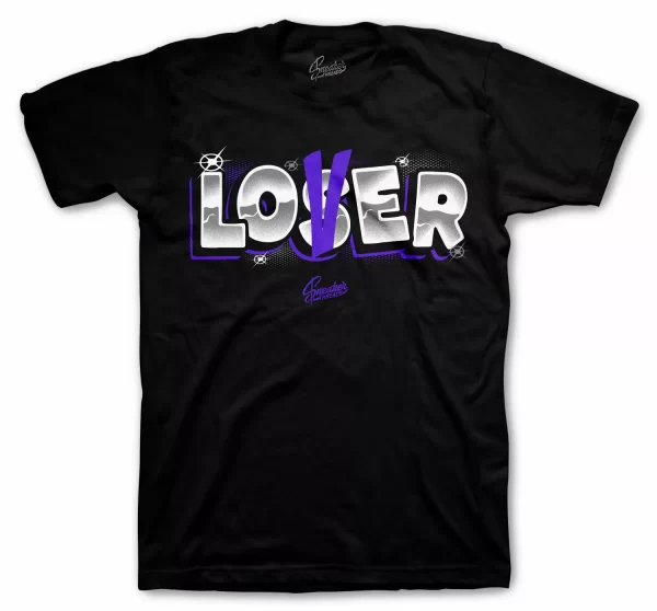 Shirt Match Jordan 13 Court Purple - Lover Loser Tee Jezsport.com