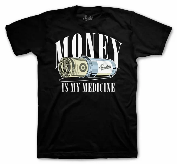 Shirt To Match Yeezy 350 Blue Tint shoes - Money Medicine Tee Jezsport.com