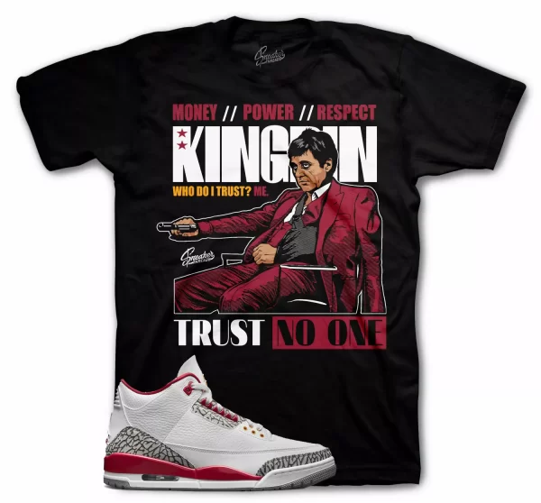 Shirt To Match Jordan 3 Cardinal Red Retro 3s Shoes - Trust issues Sneaker Tee Jezsport.com