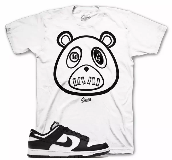 Shirt To Match Dunk Low Panda Dunk Hi Panda Shoes - ST Bear Sneaker Tees Jezsport.com