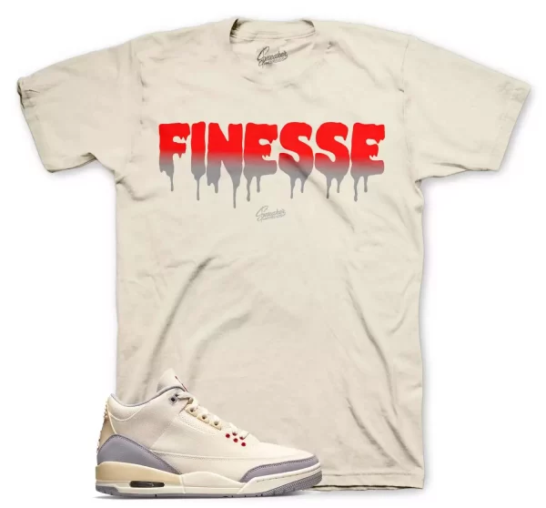 Shirt To Match Jordan 3 Muslin Natural Shoes - Finesse Sneaker tees Jezsport.com