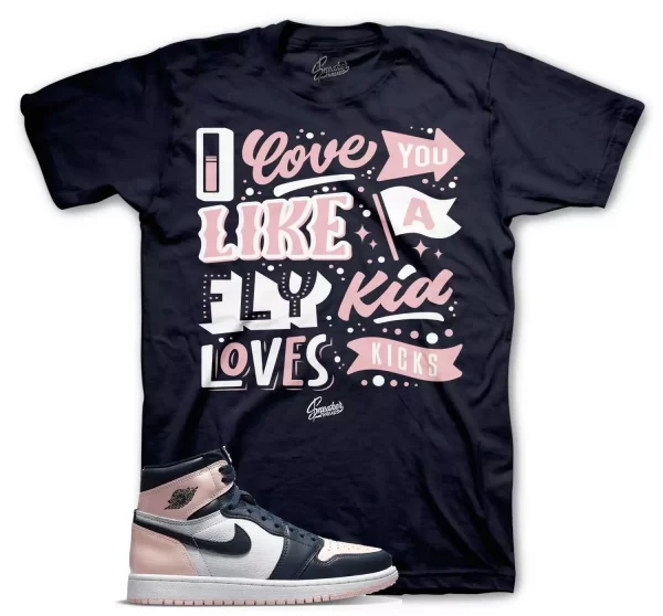 Shirt To Match Jordan 1 Atmosphere Bubble Gum - Love Kicks Tee Jezsport.com