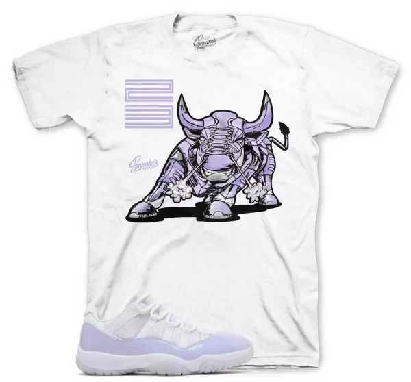 Shirt Match Jordan 11 Pure Violet - Bull Tee Jezsport.com