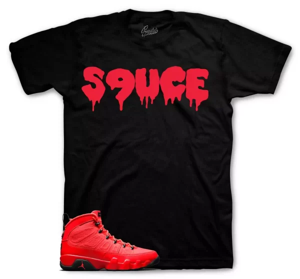 Shirt To Match Jordan 9 Chile Red Shoes - S9uce Tee Jezsport.com