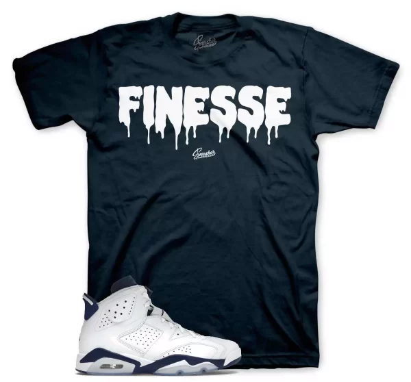 Shirt To Match Jordan 6 Midnight Navy Shoes - Finesse Sneaker Tees Jezsport.com