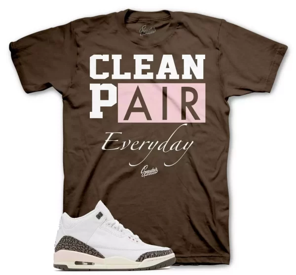 Shirt To Match Jordan 3 Neapolitan Mocha Shoes - Clean Pair Shirt Jezsport.com