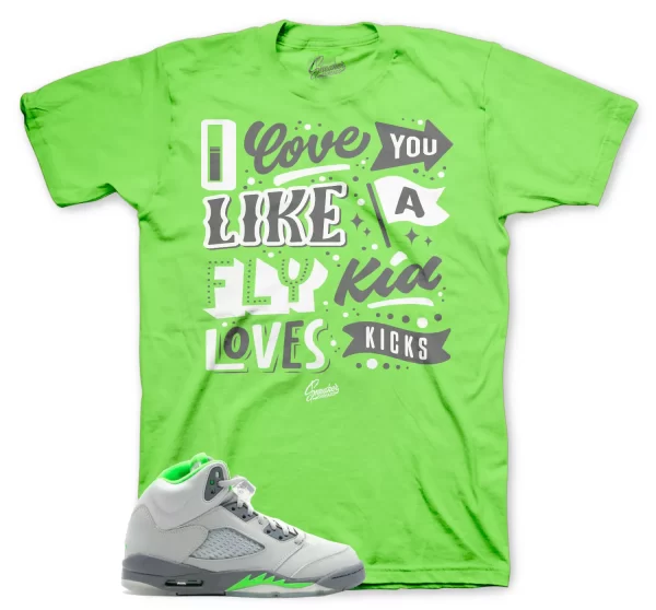 Shirt To Jordan 5 Green Bean Sneaker Release - Love Kicks Sneaker Tee Jezsport.com