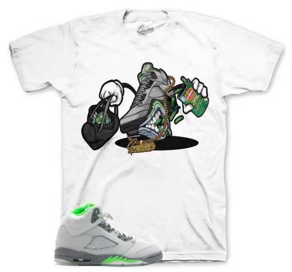 Shirt To Jordan 5 Green Bean Sneaker Release - Fly Kicks Sneaker Tee Jezsport.com