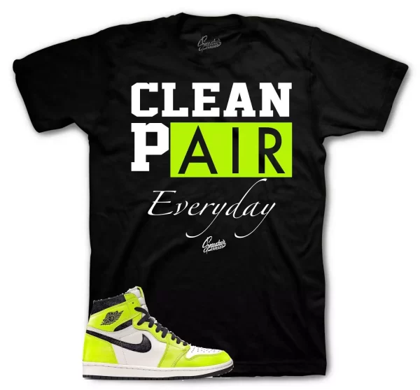 Shirt To Match Jordan 1 Visionaire Volt - Clean Pair Sneaker Tees Jezsport.com