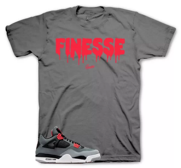 Shirt To Match Jordan 4 Infrared Volt - Finesse Sneaker Tees Jezsport.com