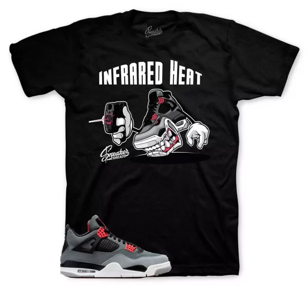 Shirt To Match Jordan 4 Infrared Volt - Fly Heat Sneaker Tees Jezsport.com