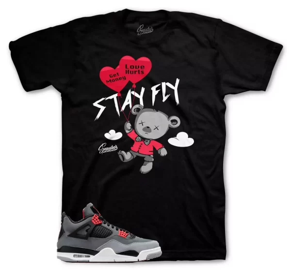 Shirt To Match Jordan 4 Infrared Volt - Money Over Love Sneaker Tees Jezsport.com