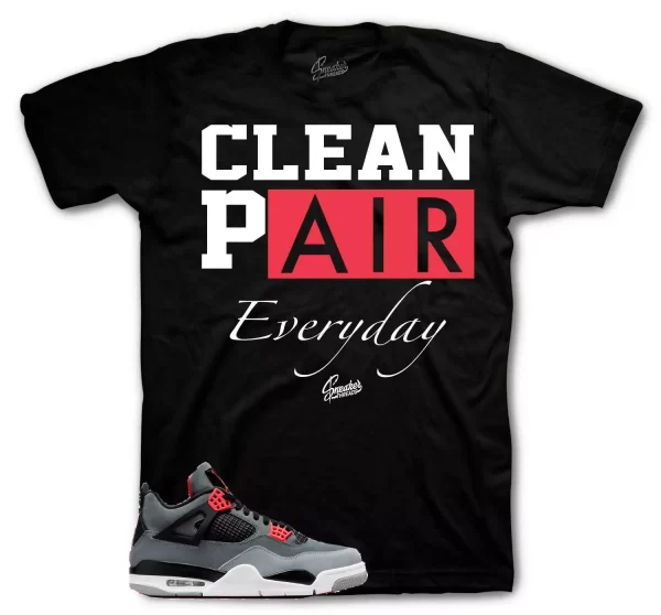 Shirt To Match Jordan 4 Infrared Volt - Clean Pair Sneaker Tees Jezsport.com