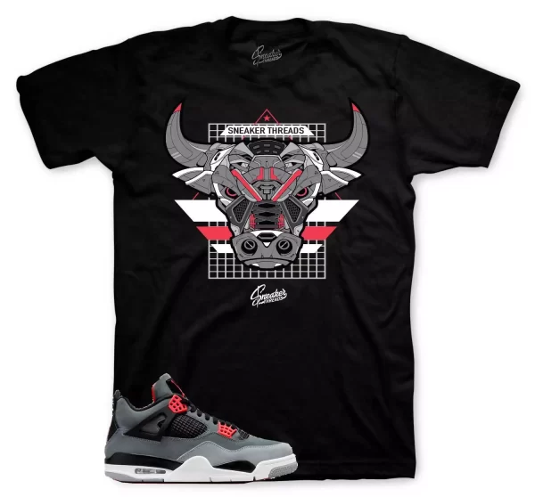 Shirt To Match Jordan 4 Infrared Volt - Infrabull Sneaker Tees Jezsport.com