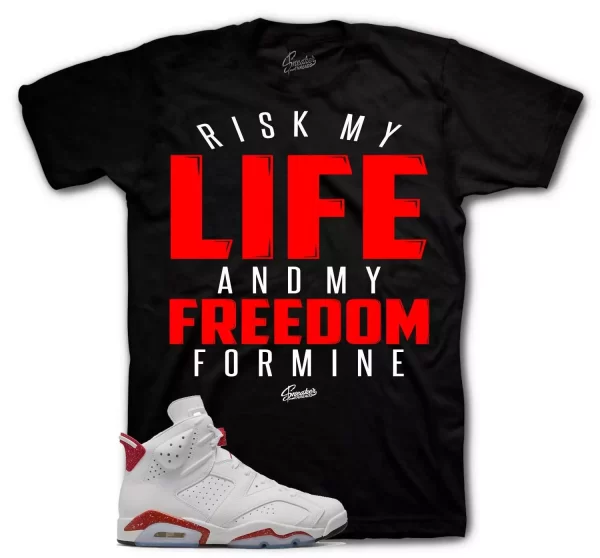 Shirt To Match Jordan 6 Red Oreo University Red - My Life Sneaker Tees Jezsport.com