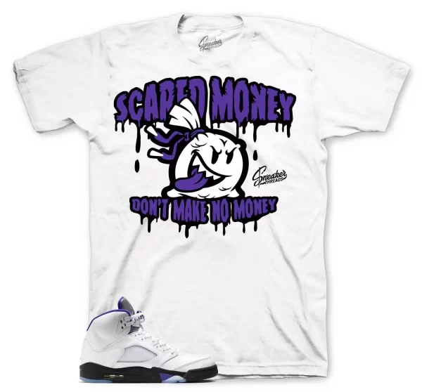 Shirt To Match Jordan 5 Concord - Scared Money Sneaker Tee Jezsport.com