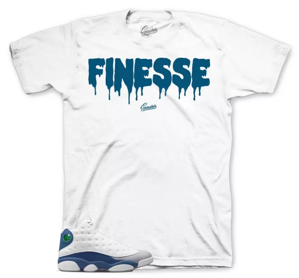 Shirt To Match Jordan 13 French Blue - Finesse Sneaker Tee Jezsport.com