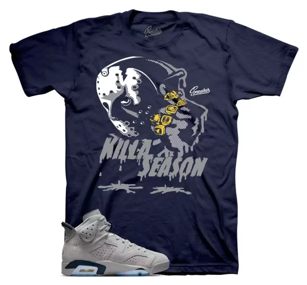 Shirt To Match Jordan 6 Georgetown - Killa Season Sneaker Tee Jezsport.com