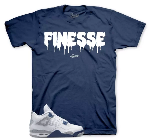 Shirt To Match Jordan 4 Midnight Navy - Finesse Sneaker Tees Jezsport.com