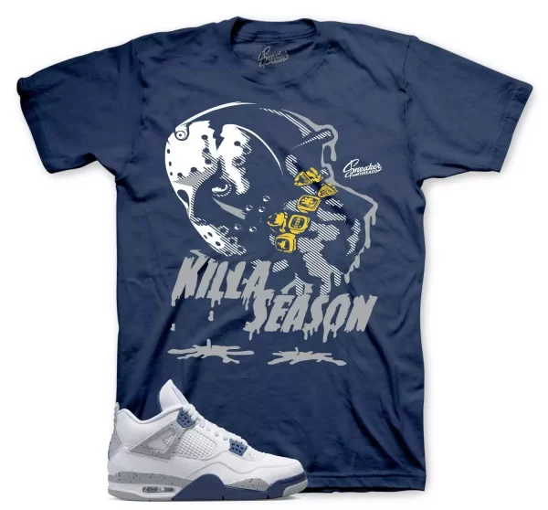 Shirt To Match Jordan 4 Midnight Navy - Killa Season Sneaker Tees Jezsport.com