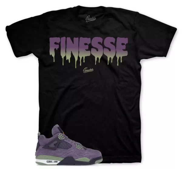 Shirt To Match Jordan 4 Canyon Purple - Finesse Sneaker Tees Jezsport.com