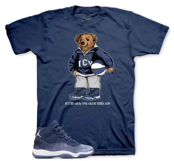 Shirt To Match Jordan 11 Midnght navy - Icy Bear Sneaker Tees Jezsport.com