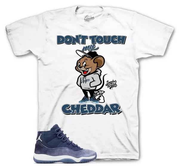 Shirt To Match Jordan 11 Midnght navy - Cheddar Sneaker Tees Jezsport.com