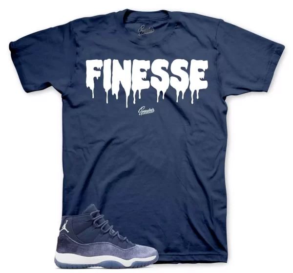 Shirt To Match Jordan 11 Midnght navy -Finesse Sneaker Tees Jezsport.com