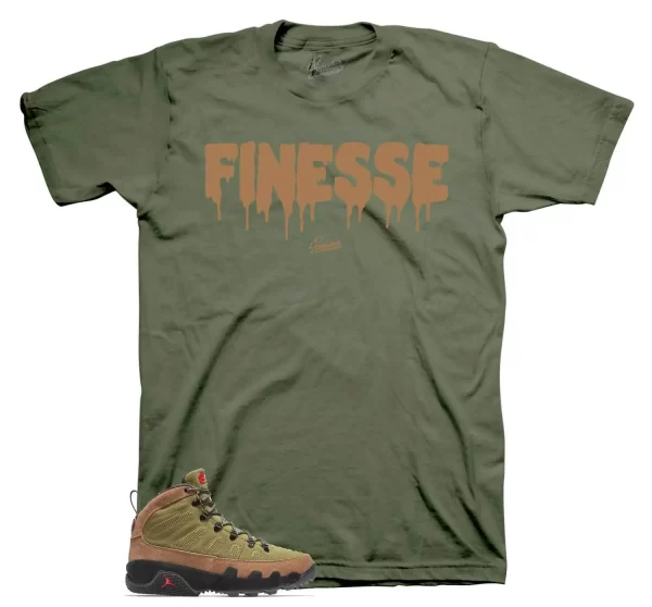 Shirt To Match Jordan 9 Beef And Broccoli NRG Shoes - Finesse Tee Jezsport.com