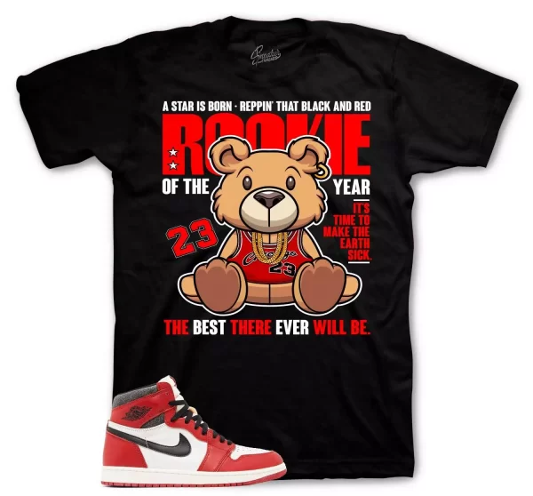 Shirt To Match Jordan 1 Lost And Found Chicago - Rookie Bear Sneaker Tees Jezsport.com