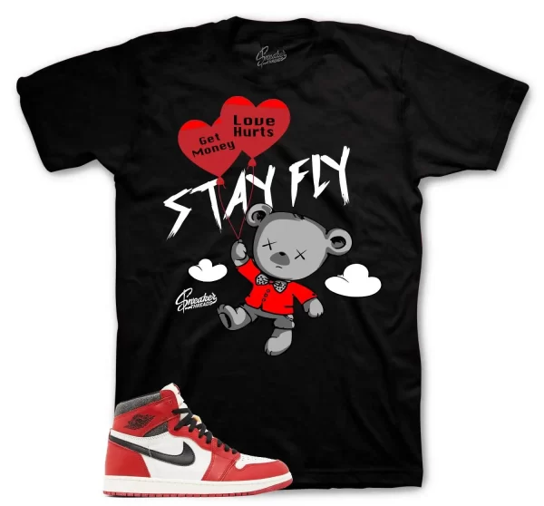 Shirt To Match Jordan 1 Lost And Found Chicago - Money Over Love Sneaker Tees Jezsport.com